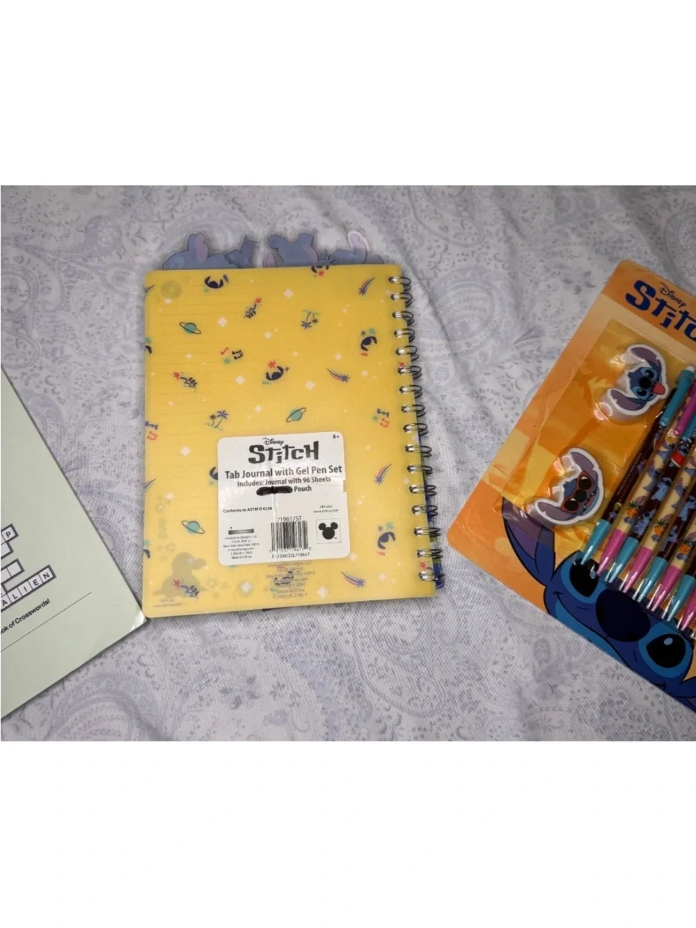 Disney Stitch Journal, Pencils & Crosswords Book Set